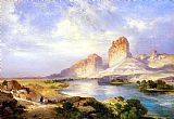 River Canvas Paintings - Green River, Wyoming